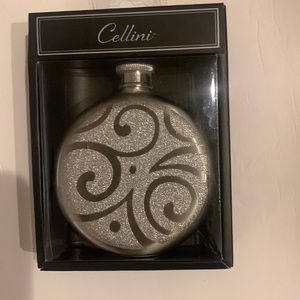 Stainless Steel Hip Flask by Cellini- 5 oz - Brand New in Box
